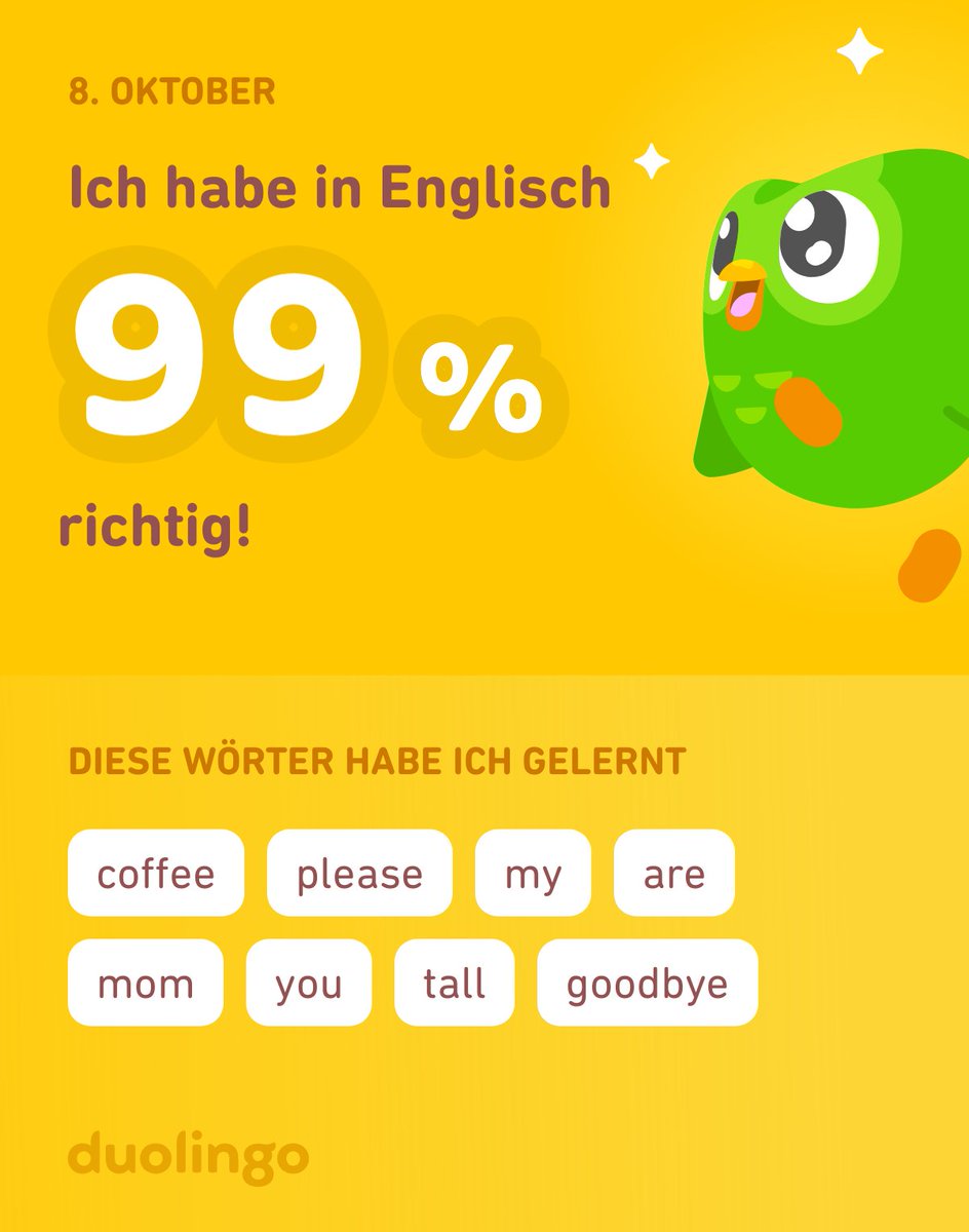 turboseller's tweet photo. Ich lerne Englisch auf Duolingo! Es ist kostenlos, effektiv und macht Spaß. https://t.co/YnqQSyhf1g
