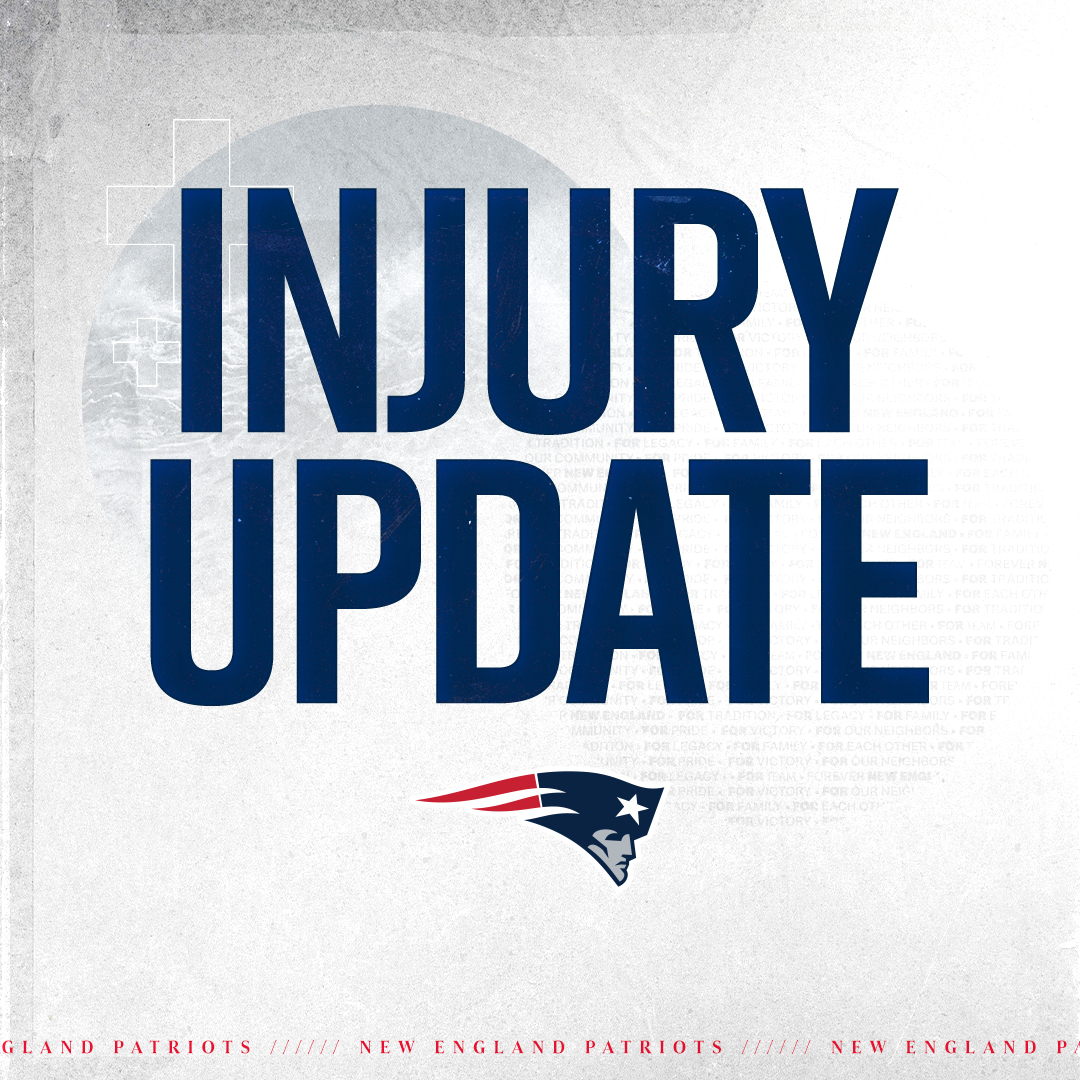 Patriots injury update: WR JuJu Smith-Schuster (head) and OL Mike Onwenu (ankle) have been downgraded to out.