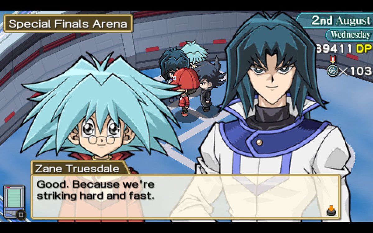 CrazySEasian's tweet photo. Of course the finals would be against Zane. But still no match for the Chazz and I!
#yugiohtagforce #yugioh #yugiohgx #playstation #psp #cardgame #retrogaming #retrogames #videogames #gaming #gamer https://t.co/ZuMrXzEbbM