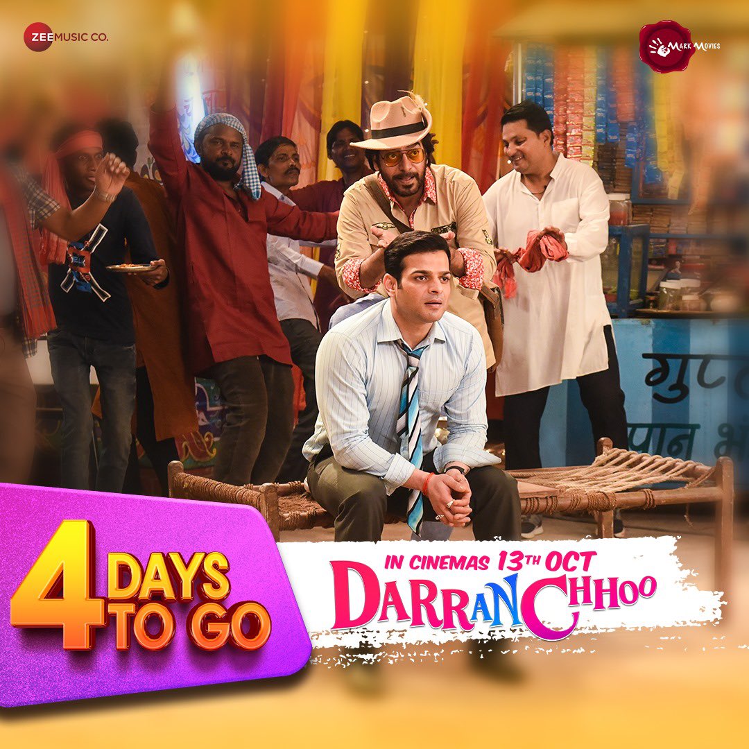 DarranChhoo's tweet photo. Clear your schedules as #DarranChhoo hits the theaters in just 4 days !! 🎬

@TheKaranPatel @AnkzBhargava @ranaashutosh10 @actormanojjoshi @TheHeenaPanchal @amitdolawat @ZeeMusicCompany #kiranbhargava #titikshashri #abhaybhargava #bharatratan https://t.co/XN6I6Ak95s