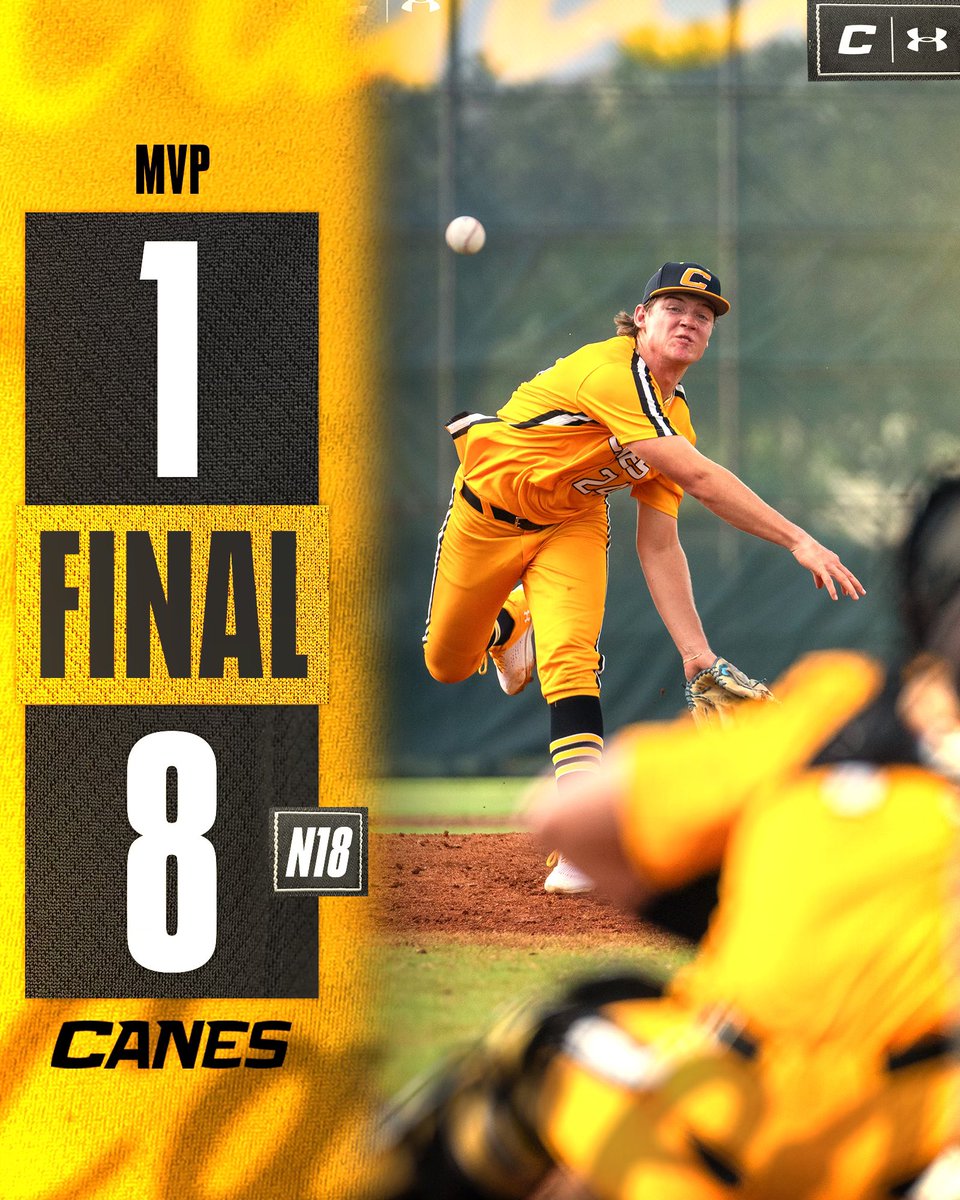 On to game 2!

#TheCanesBB | #CanesFam
#DifferentBrandOfBaseball