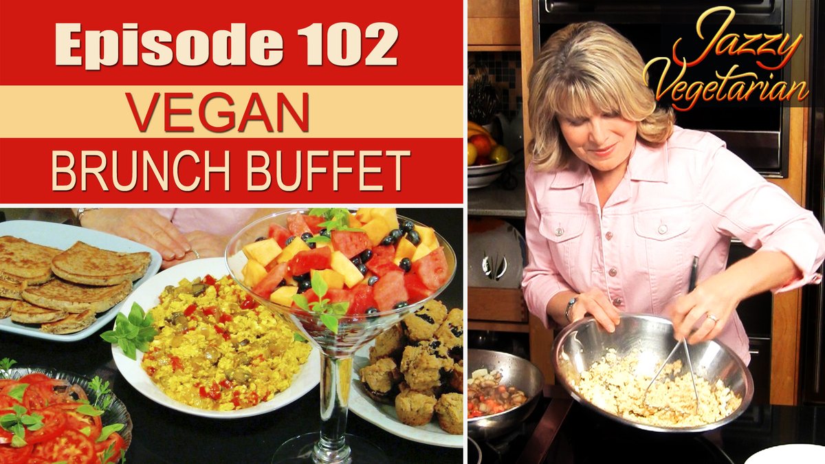 Jazzyvegetarian's tweet photo. #WATCH #JazzyVegetarian Episode 102, “Bountiful #Vegan Brunch Buffet” https://t.co/XxbDrYqK7n via @YouTube
#streaming #plantbased #plantbasedcookingshow #vegancookingshow #veganrecipes #youtube #veganshowonyoutube https://t.co/DtNfEWU9st