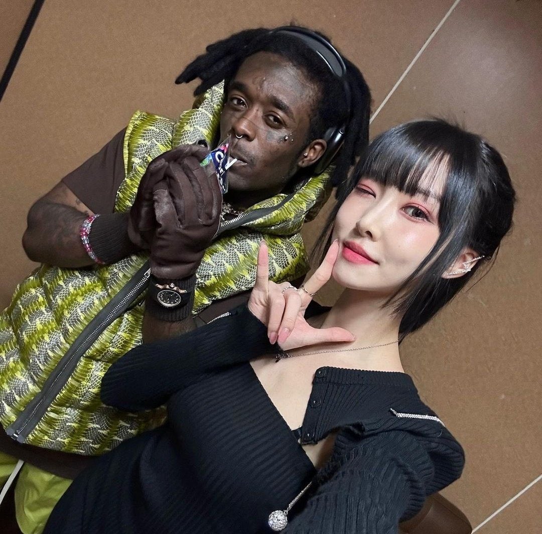 Lil Uzi Vert meets the members of GFRIEND in new photos.