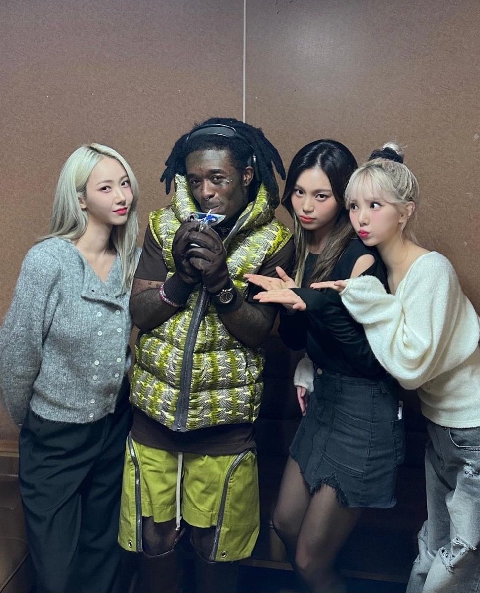 PopBase's tweet photo. Lil Uzi Vert meets the members of GFRIEND in new photos. https://t.co/yPe4lySSWZ