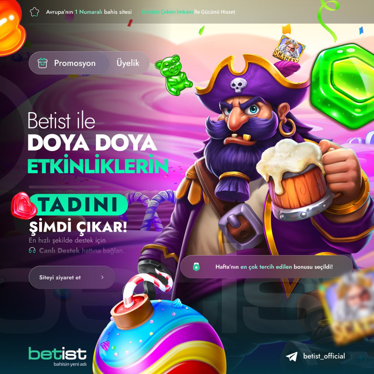 Twitter hesabımızı takip et ve betist giriş bilgisine güvenli bir şekilde ulaş ! 
#betist #betistgiris 

✔️  BİTMEYEN ETKİNLİKLERİN ADRESİ BETİST  ✔️

⚡️  GATES OF OLYMPUS OYUNUNDA 500 KİŞİYE 100 FREESPİN  

📱  Telegram Hesabımızda Sabitlenen Gönderiye 500 ❤️