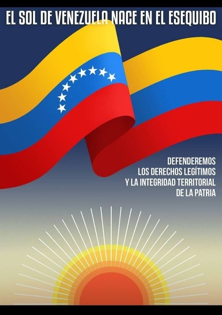 💛💙❤️❤️Rechazamos cualquier intento de usurpar nuestra soberanía sobre la Guayana Esequiba. 
¡Es nuestro legado!
#DerechoSoberano
