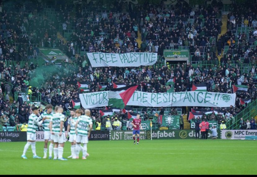sophielouisecc's tweet image. Celtic should be heavily punished by uefa they should be banned from the champions leauge etc or at the very least fans should get a stadium ban. 

Vile terrorist loving club should be put in the bin.