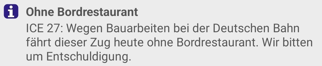 determinedAF's tweet image. Wie genau ist der zusammenhang zwischen bauarbeiten und vorhandensein eines @_DiningCar im ICE? 🤔