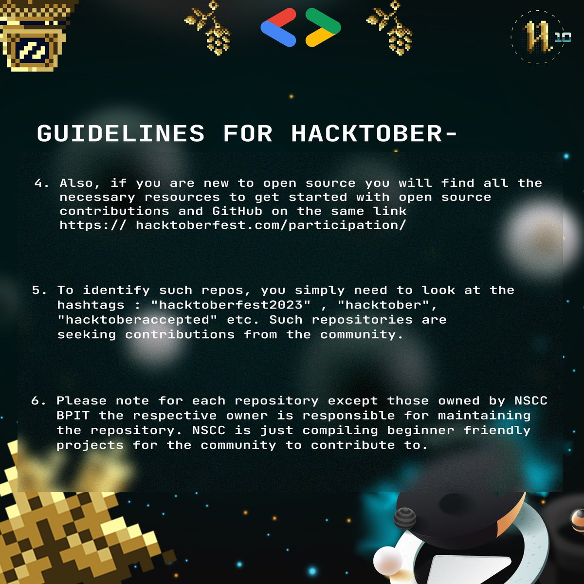 gdg_citk's tweet photo. #Hacktoberfest #hacktoberfest2023 
#gdsc #citk https://t.co/qAfDdBOlFQ
