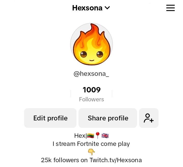 I'm happy to announce I have reached 1k followers on tiktok!
Therefore I will be officially streaming on tiktok daily! Every morning! Time tbc.

Enter and click top right corner on the bell set notification to ''ALL'' not to miss future streams!
#Fortnite #TikTokLIVE