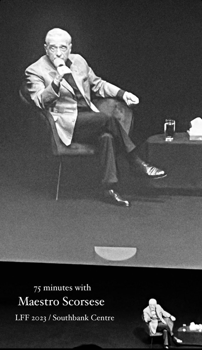 ZakChouay's tweet photo. Like watching a film in 70mm, this Hit Different. #LFF #Scorsese https://t.co/zrtZnzCzjE