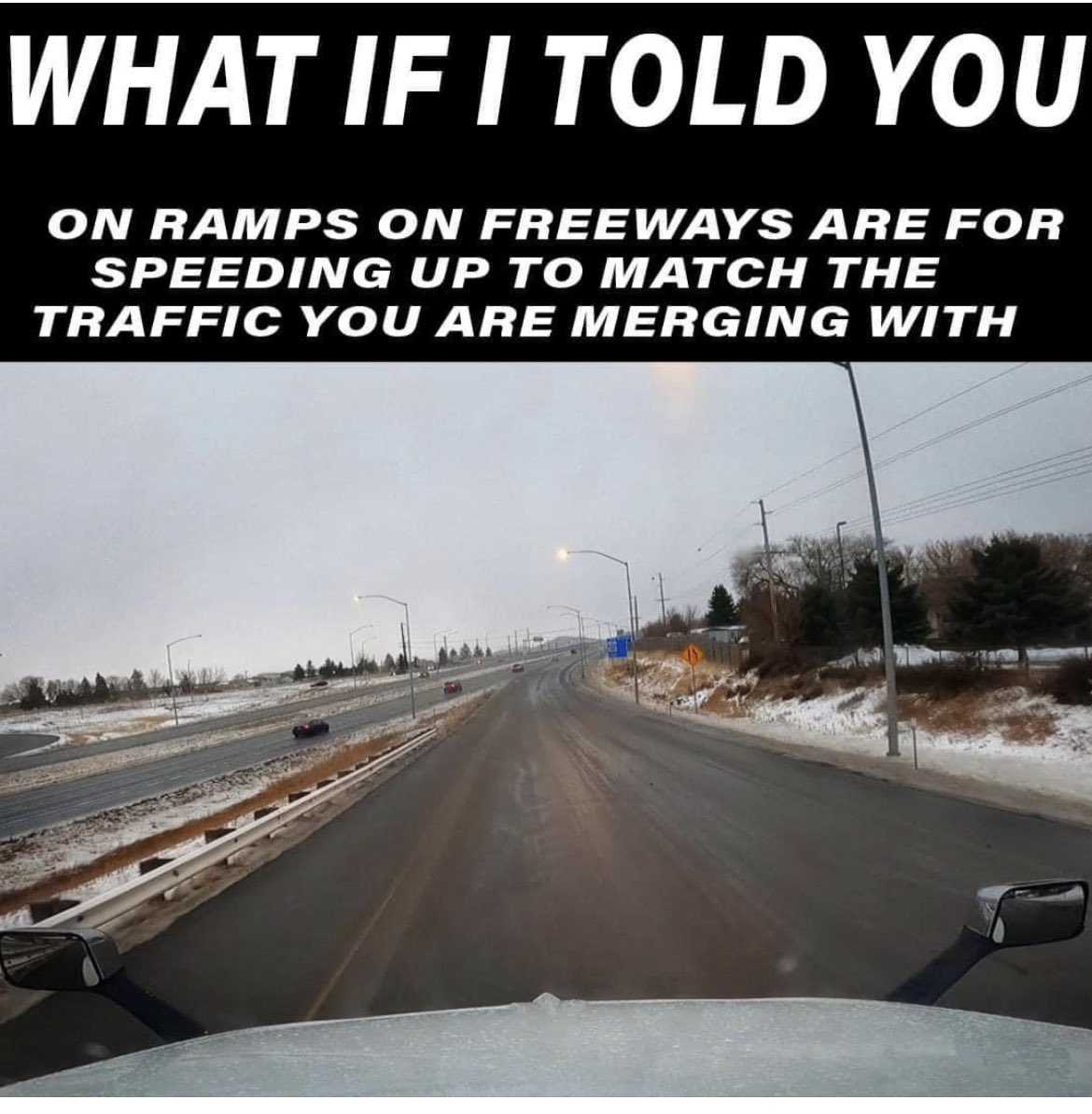 …or that the far left hand lane is for cars who are actually doing the speed limit (or a little over)???