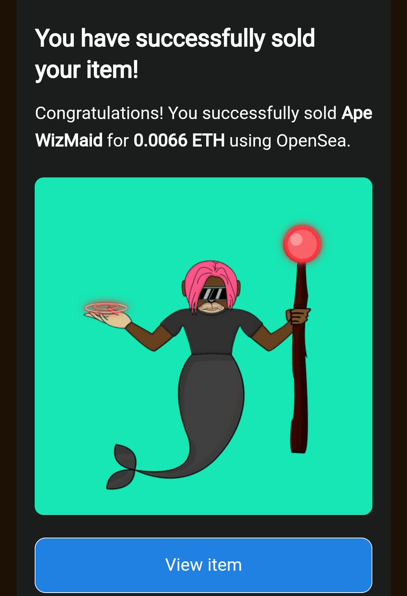 Thank you soooooo much lovely Sivaaaaa <a href="/Sivasomething/">Sivasomething🍌</a> for grabbing both the Ape #WizMaid 💙🫂

Appreciate your love and support my super awesome fren 🤍✨

He's one of the coolest I've come across and been supporting so many artists around ❤️❤️

Do follow this amazing soul fam🔮