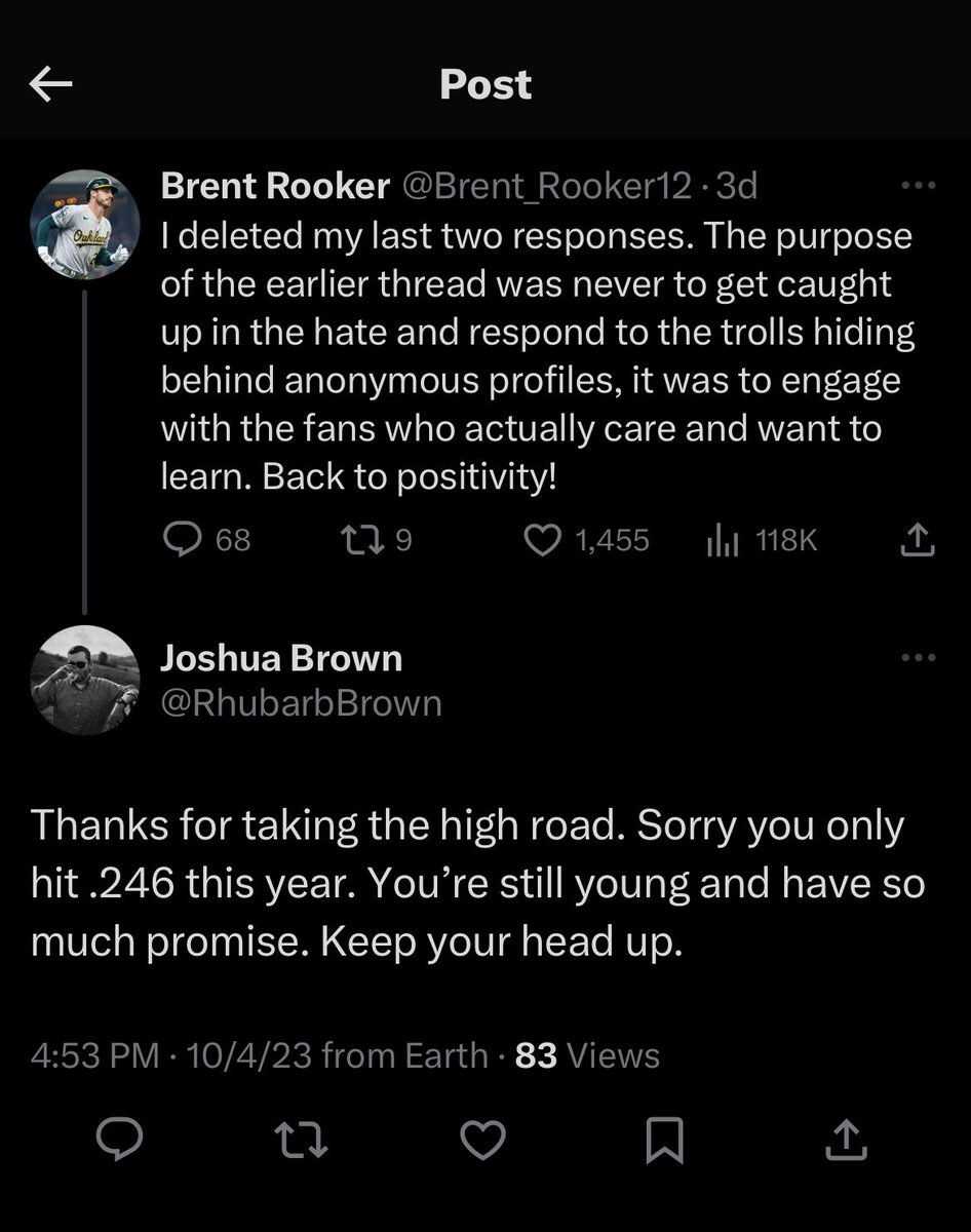 Brent Rooker tweet media