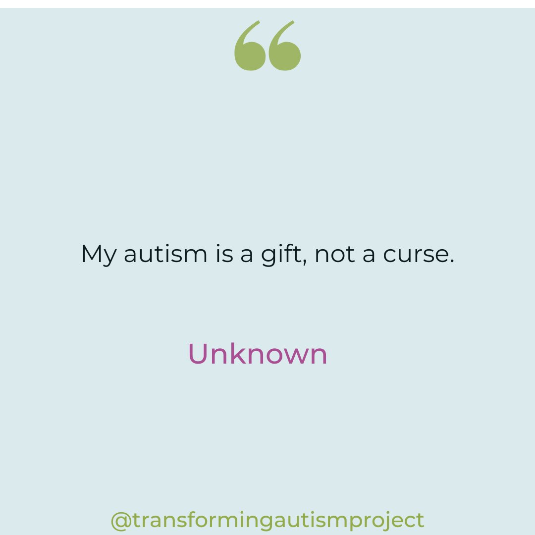 transformingaut's tweet photo. This week's Motivation comes from an unknown source
#AutismFacts #TransformingAutismProject #Autism #Asperger #AutismFamilySupport #SundayMotivation https://t.co/PDpkM1FqN4