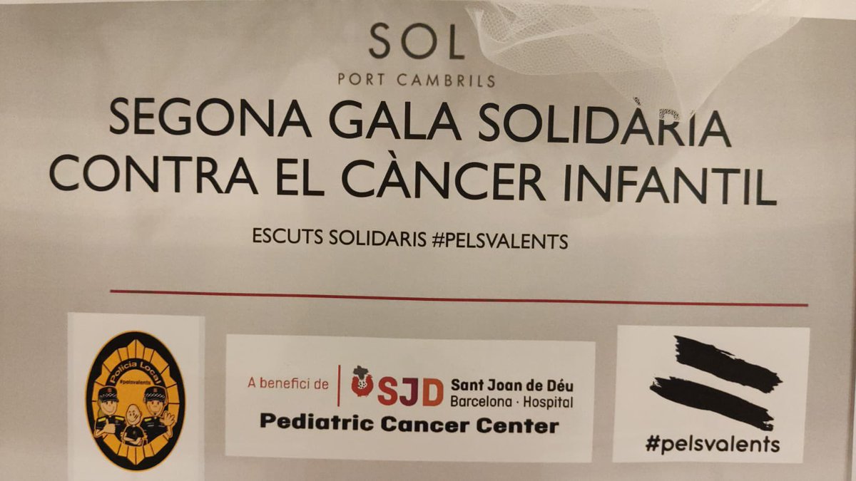 ✊ Segona gala dels Escuts Solidaris contra el Càncer Infantil! #PelsValents, 800.000€ per l'Hospital Sant Joan de Déu de Barcelona!

#EsquerraCambrils #Cambrils