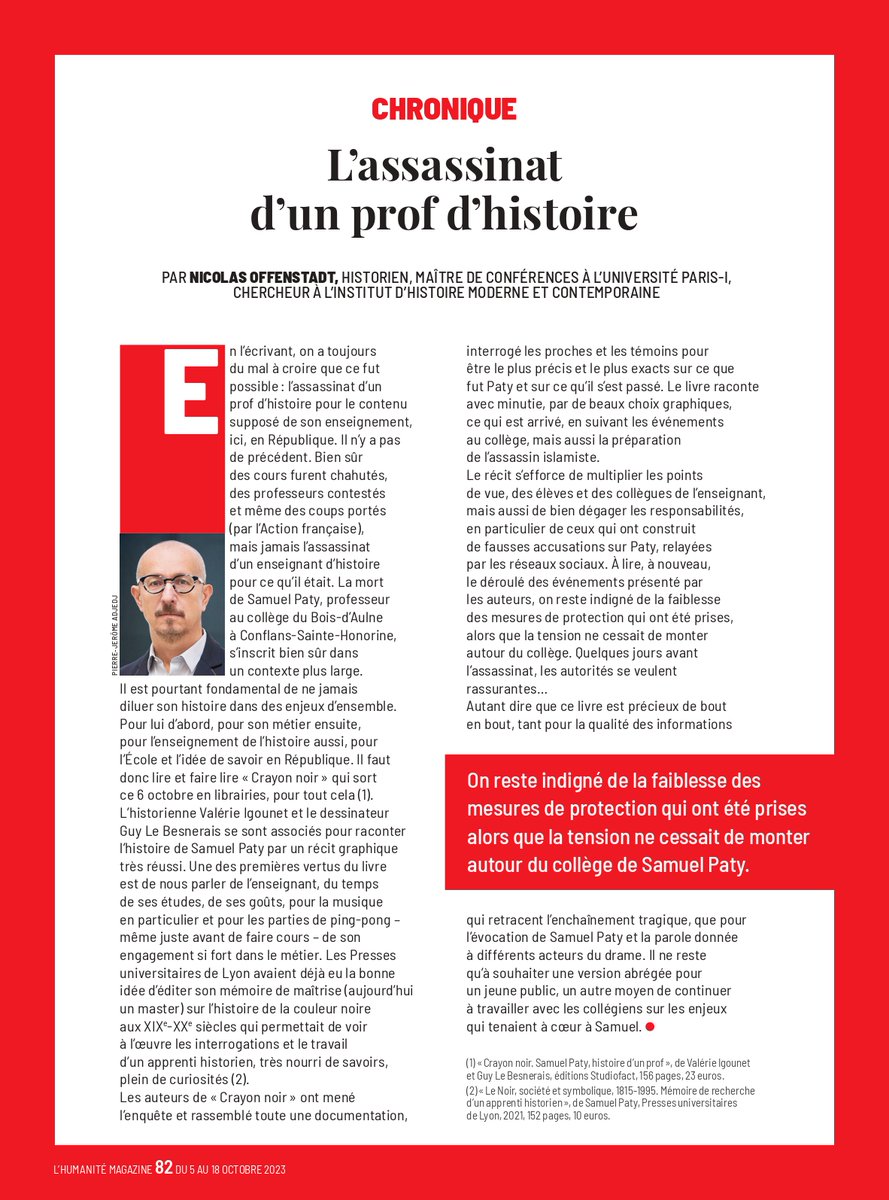 Nicolas Offenstadt tweet media