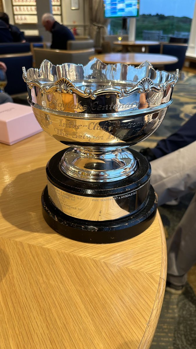 Huge Congratulations to our Scratch Team who have today won the Selwyn Lloyd Foursome at @royalbirkdale beating Delamere GC 2-1 in the final. Well done team!