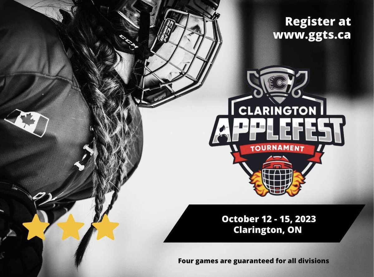 OronoArena's tweet photo. Your Orono Arena will be hosting games in the Clarington Flames Applefest tournament on Friday &amp; Saturday this week. 

Drop by for some great hockey.  The canteen will be open! https://t.co/9AuoD4KxXy