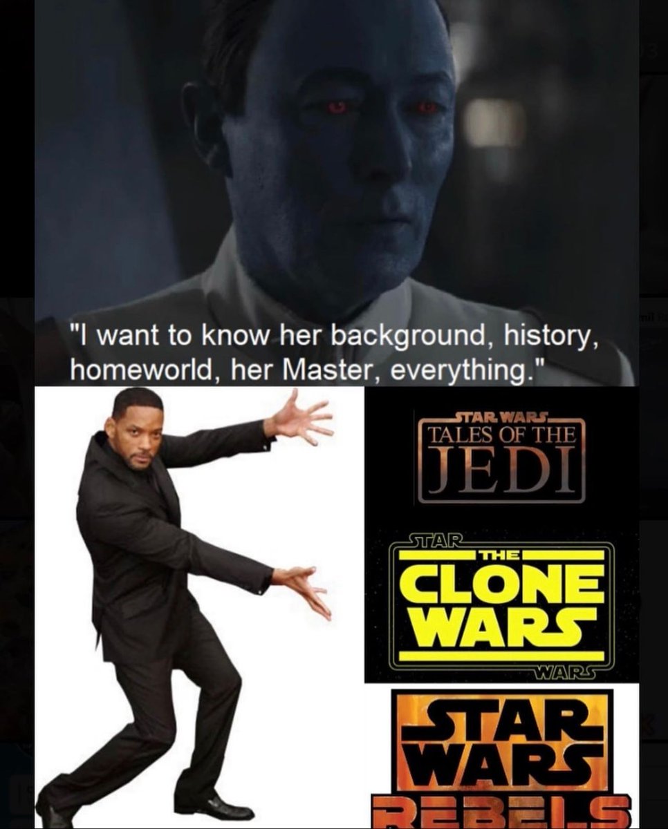 SWCultureLive's tweet photo. Grand Admiral #Thrawn skipped the animated series and it shows. 👀

#StarWars #Ahsoka https://t.co/h6hMS7TQVJ