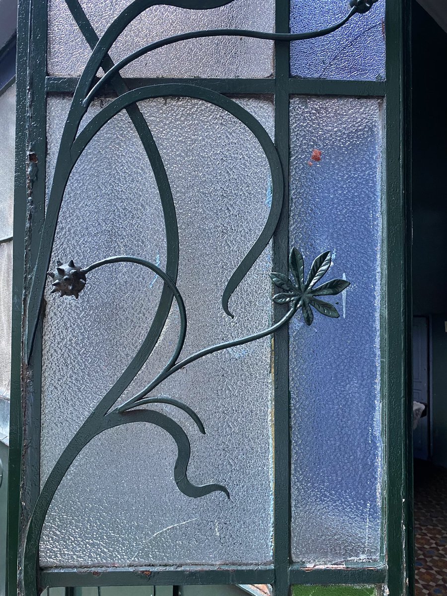paisajeante's tweet photo. En caminata de hoy por barrio Constitución que hicimos con @constitucionley , me invitaron a ingresar al patio de una vivienda probablemente de fines del siglo XIX, con ornamento floral en el ventanal que sería ricino (Ricinus communis).
Ciudad de Buenos Aires.
#patrimoniourbano https://t.co/pQWNDgpJZ1