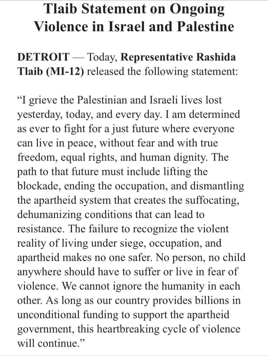 How much more blood needs to be spilled for you to overcome your prejudice and unequivocally condemn Hamas, a U.S.-designated terror organization? Hundreds of innocent Israeli civilians massacred in cold blood on a holy day. Babies kidnapped from their mother's arms and taken to…