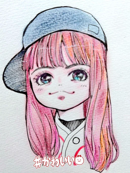 おはようございます過去絵にいいねくださったりお気遣いありがとうございます多忙でなかなか巡回も滞って申し訳ないです今日も仕事放置していたモアちゃんの絵をヌリヌリ_φ(・_・今日も心にBABYMETAL#アナログイラスト #MOAMETAL 