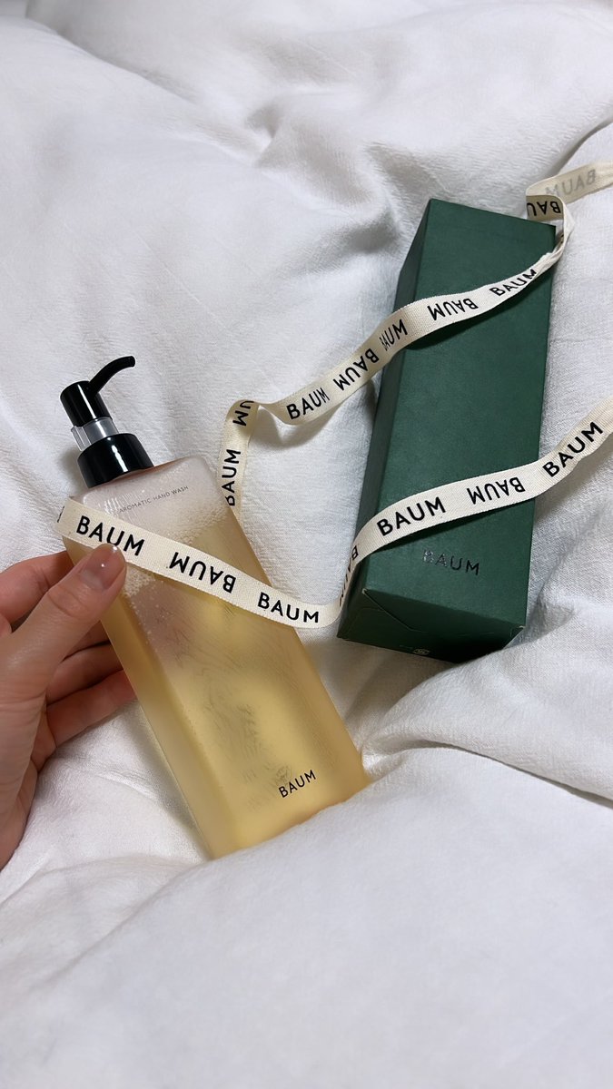 fictional_0's tweet photo. BAUM🫧
友達からのプレゼント♡
#BAUM #ハンドソープ　#プレゼント https://t.co/h9RfbNRVkL