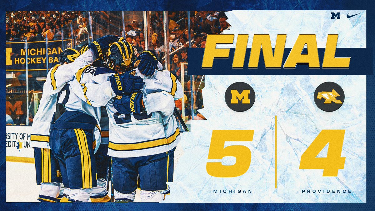 umichhockey's tweet photo. That's a FINAL from Yost!

#GoBlue〽️ https://t.co/m1jdH6s8sZ