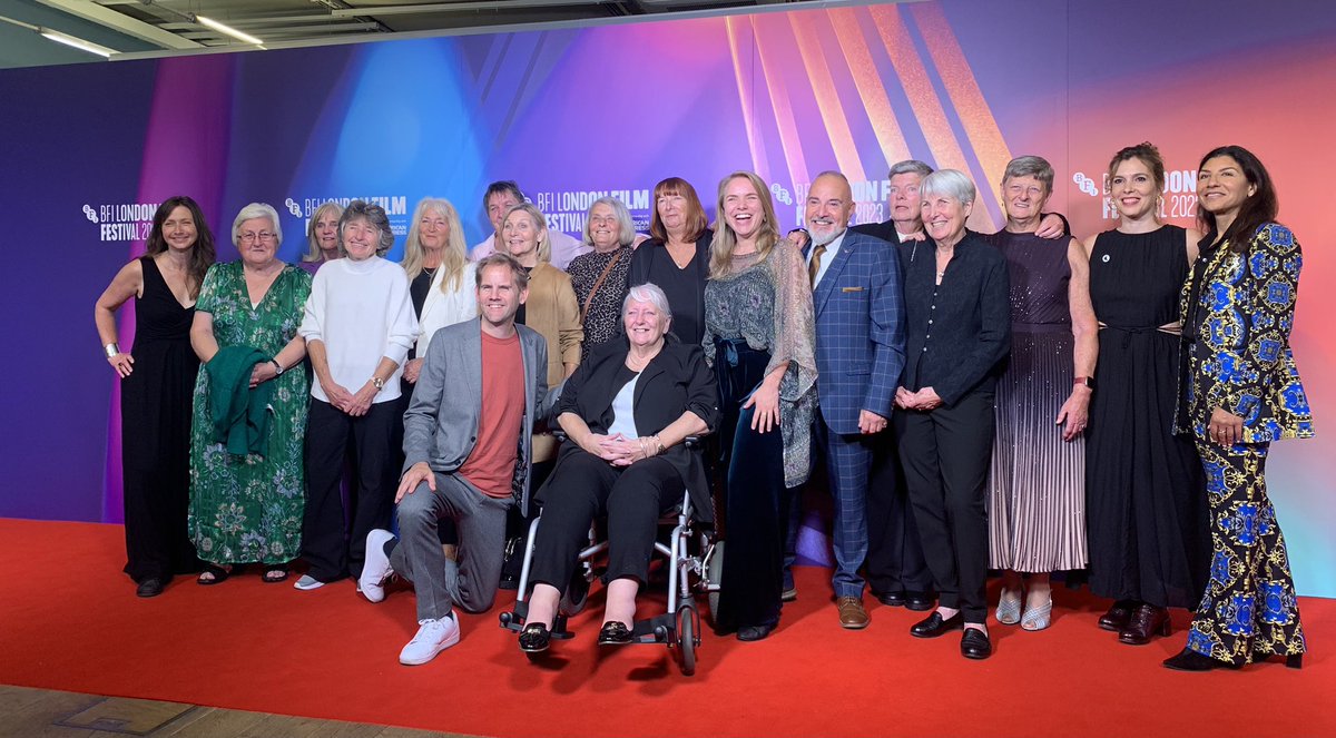 dcaleb's tweet image. Fantastic evening @BFI watching the amazing #copa71 film, very proud nephew moment hearing the story of my aunt and the rest of the teams playing in the women's world Cup of 1971.