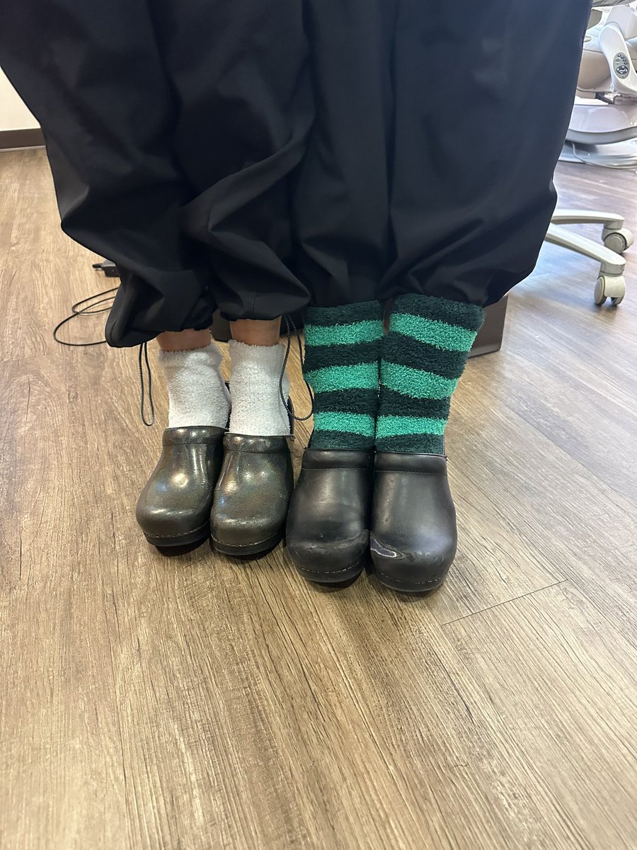 JaredDastrupDDS's tweet photo. We had fun showing off our fuzzy socks to bring awareness to our sock collection for the homeless. 
#Socktober

#ColoradoSpringsDentist #ColoradoDentist #DDS #Dentist #COSpringsDentist #COSprings #ColoradoSpringsLiving #ColoradoSprings #SoCoDentist #ColoradoSpringsSmallBusiness https://t.co/KeAxZDMf4Z