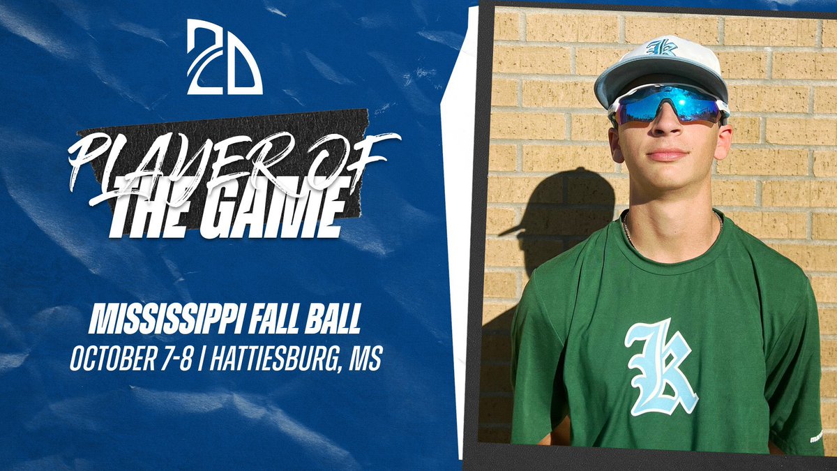 2DsportsbsbPOG's tweet photo. ⭐️PLAYER OF THE GAME⭐️
Tyler Denicola: 2RBI
Summer Team: @knightknation4L
#MSFallBall https://t.co/oBTohdHIWy