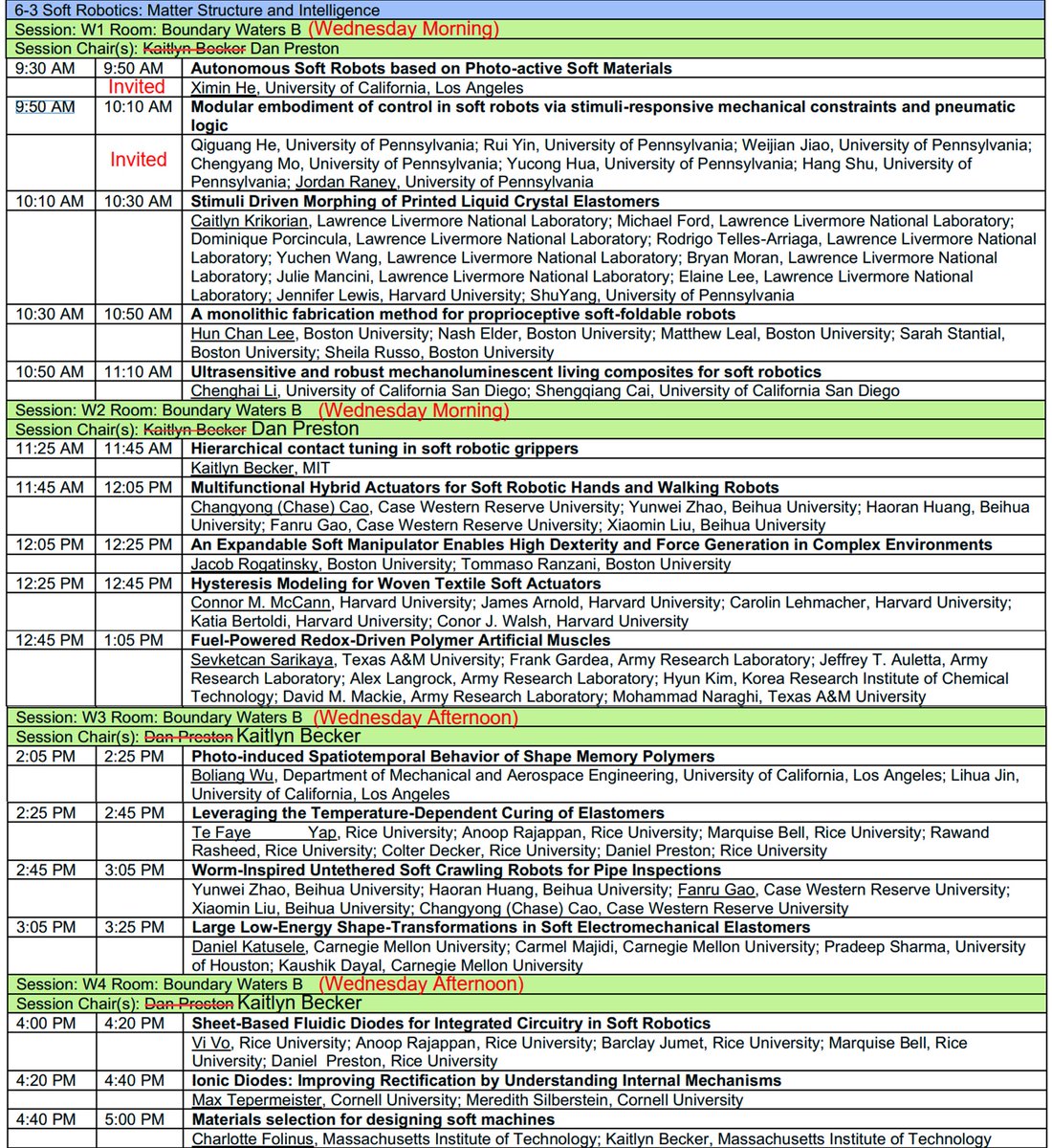 Jie Yin (@jieyinlab) on Twitter photo #2023SES <a href="/SocEngScience/">Society of Engineering Science</a> Conference Week Oct. 9-11. Welcome to stop by our exciting symposium 6-3 Soft Robotics: Matter, Structure, and Intelligence co-organized by <a href="/ProfSheilaRusso/">Sheila Russo</a> <a href="/ProfDanPreston/">Daniel J Preston</a> <a href="/rltruby/">Ryan Truby</a>, <a href="/kaitpb/">Kaitlyn Becker</a> and Wanliang. 56 great talks waiting for you to check out! #2023SES <a href="/SocEngScience/">Society of Engineering Science</a> Conference Week Oct. 9-11. Welcome to stop by our exciting symposium 6-3 Soft Robotics: Matter, Structure, and Intelligence co-organized by <a href="/ProfSheilaRusso/">Sheila Russo</a> <a href="/ProfDanPreston/">Daniel J Preston</a> <a href="/rltruby/">Ryan Truby</a>, <a href="/kaitpb/">Kaitlyn Becker</a> and Wanliang. 56 great talks waiting for you to check out!