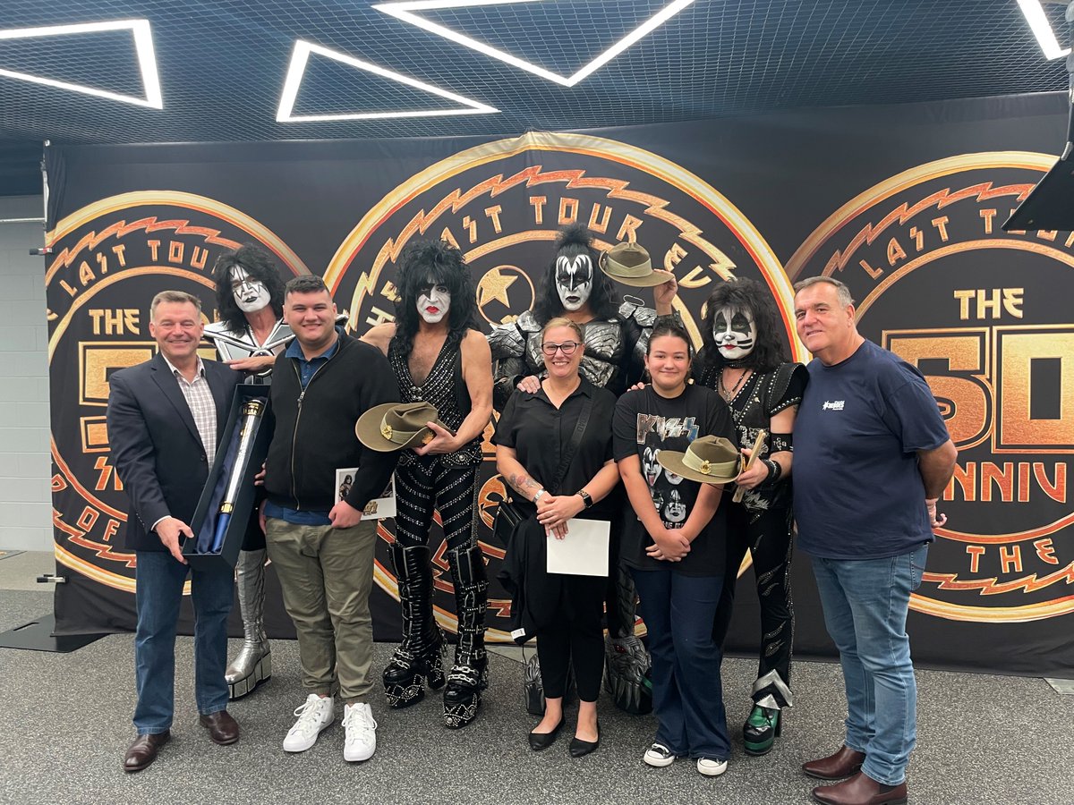 Legacy Australia (@legacyaust) on Twitter photo What a night at the KISS concert on Saturday! 🤘A massive shoutout to KISS and Ticketek Australia for their support! 
A highlight of the evening was when Legacy beneficiary Jacky Gavin and her kids had the amazing opportunity to go backstage and meet the rock legends themselves What a night at the KISS concert on Saturday! 🤘A massive shoutout to KISS and Ticketek Australia for their support! 
A highlight of the evening was when Legacy beneficiary Jacky Gavin and her kids had the amazing opportunity to go backstage and meet the rock legends themselves