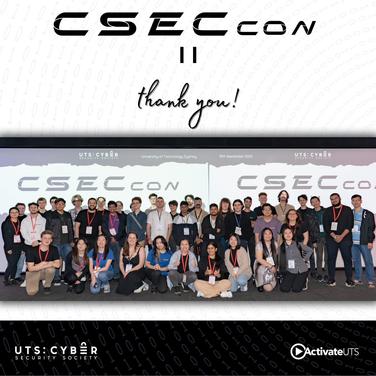 We would like to extend our deepest gratitude to everyone who made CSECcon II an unforgettable event! A huge thank you to our speakers, presenters, volunteers, organisers, and sponsors for their dedication and support as without them CSECcon II would not have been possible!