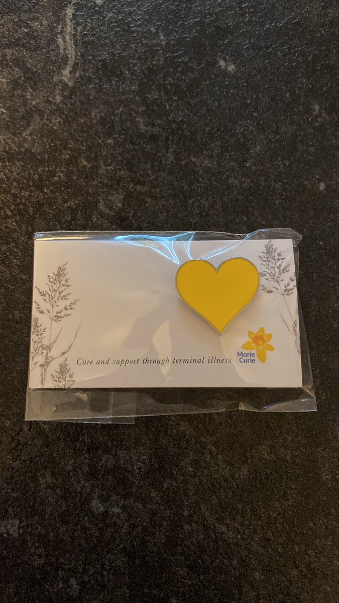HuntlyMarie's tweet photo. Some bargains on the Amazon Marie Curie shop! 20 favour pin badges £12:50(rrp £25)! We have bought some to donate back to those who kindly choose Marie Curie for funeral door collections! 💛 https://t.co/1YdobL1d4o