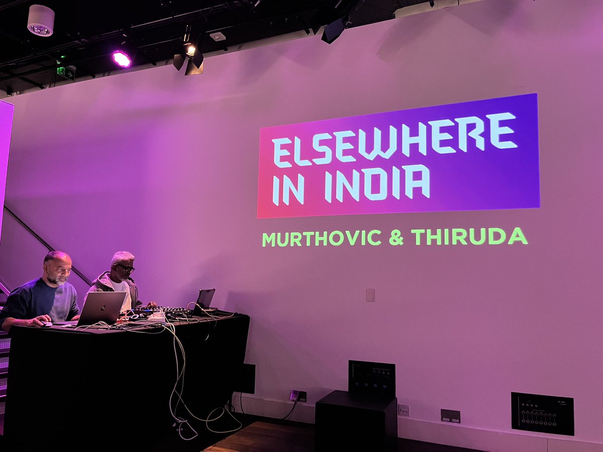 simonmccallum1's tweet image. Saturday’s #LFF Expanded x @SciGalleryLon collab transported us to India 2079. ELSEWHERE IN INDIA by visionary artists @Murthovic &amp;amp; @Thiruda explores ‘AI for cultural good’ &amp;amp; digital repatriation of artefacts. Pleased to support the project with film from the #BFINationalArchive