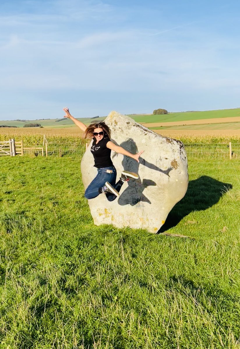 Leap within the magical circle of stones at Avebury Henge. #mygiantleap