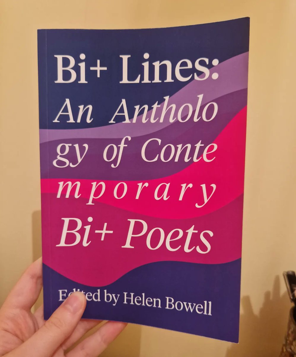 Guess who has been addicted to reading this Gorgeous book ever since it arrived? And I'm so happy that a poem of mine has found a home here! Huge thanks to <a href="/Bi_Poets/">Bi+ Poets</a> @helen_bowell <a href="/fourteenpoems/">fourteenpoems</a> for creating this!