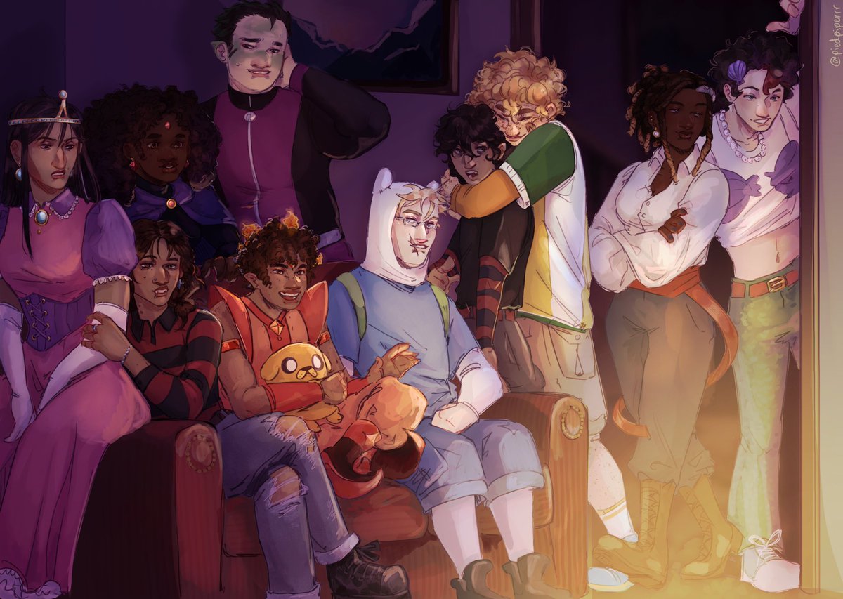 Scary movie night number 2 #percyjackson #pjo #AnnabethChase #nicodiangelo #willsolace #jasongrace #pipercmclean #leovaldez #frankzhang #hazellevesque