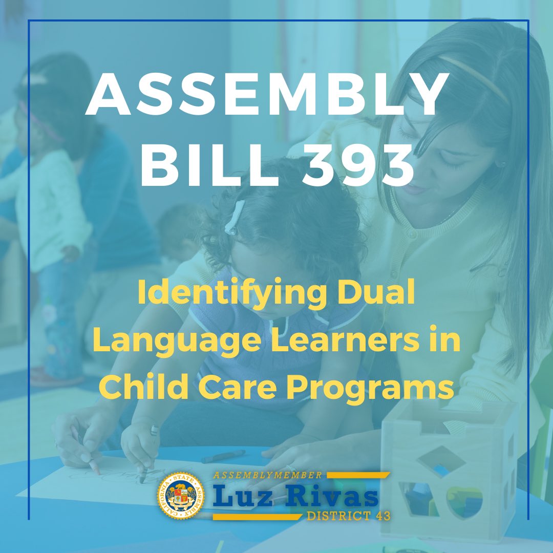 AsmLuzRivas's tweet photo. #AB285 & #AB393 have been signed by the Governor. ✔️
#AB285 will make climate change education a course requirement for grades 1-12. 🌎
#AB393 will develop a standardized process to identify dual language learners enrolled in General Child Care Programs. https://t.co/D0oJ6P6TcH