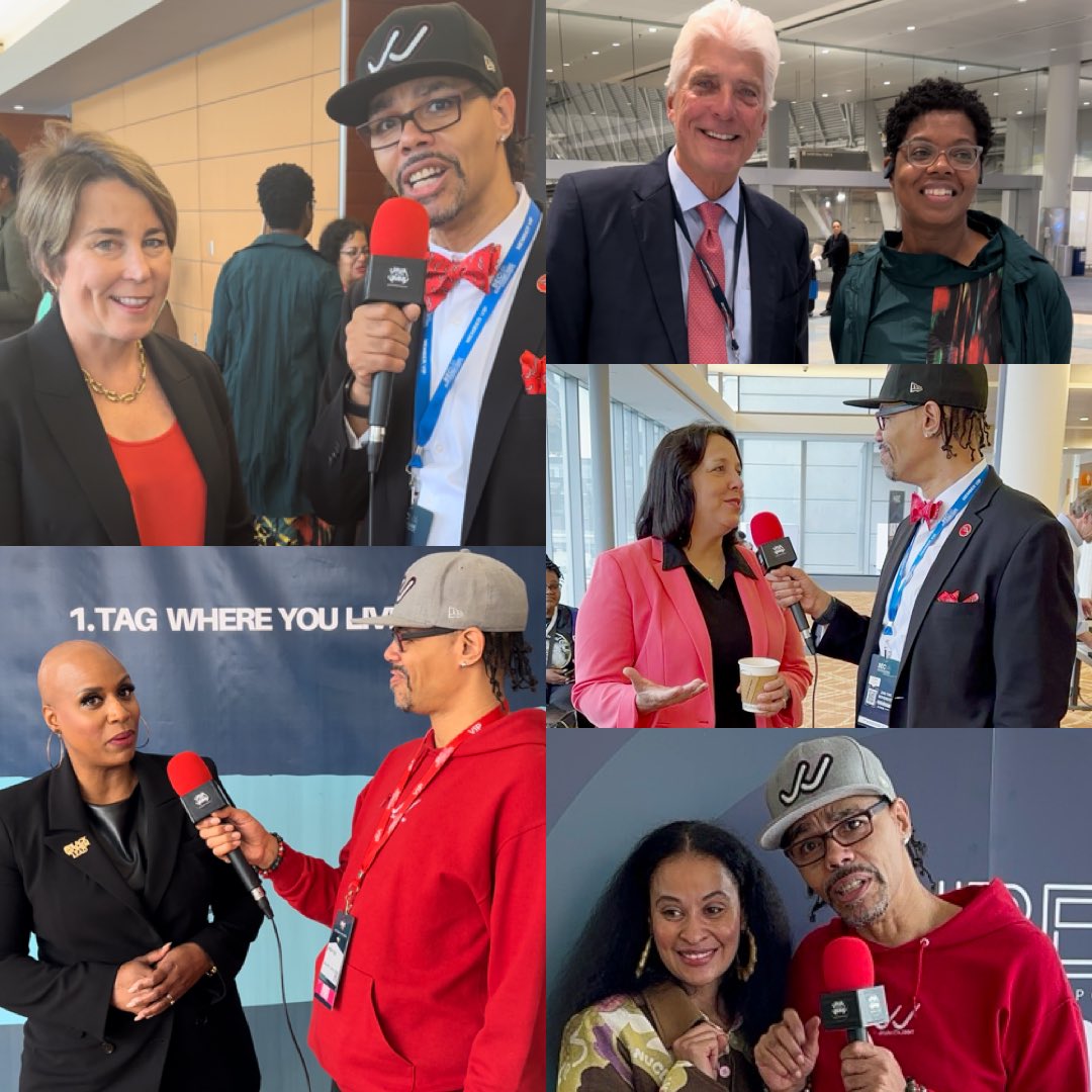 Had some great interviews at the @massblackexpo #mbe23 sponsored by @BECMAinc

Got to chat with @nicole_obi1 and David G of #BCEC @MassLtGov @MassGovernor @RepPressley and @SincerelyJenee #mapoli 

Look out for a new segment coming soon !!! 

#whatspercolating