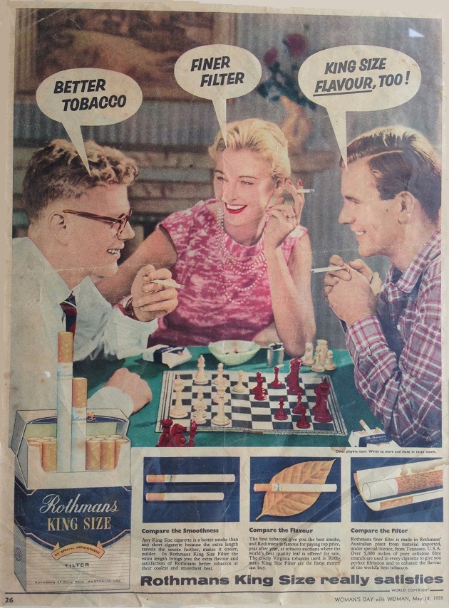 chessinstories's tweet photo. Smoking and drinking used to be a common theme in chess-related ads https://t.co/ffl6I8bQgz
