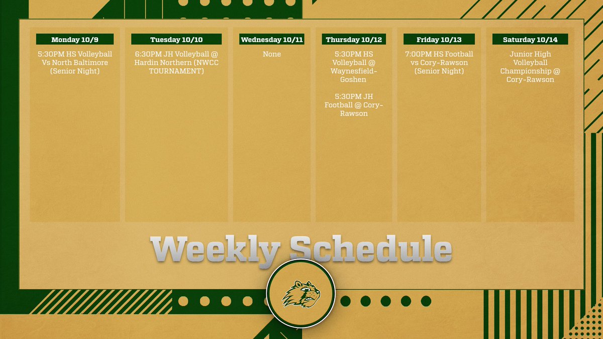 Weekly Schedule