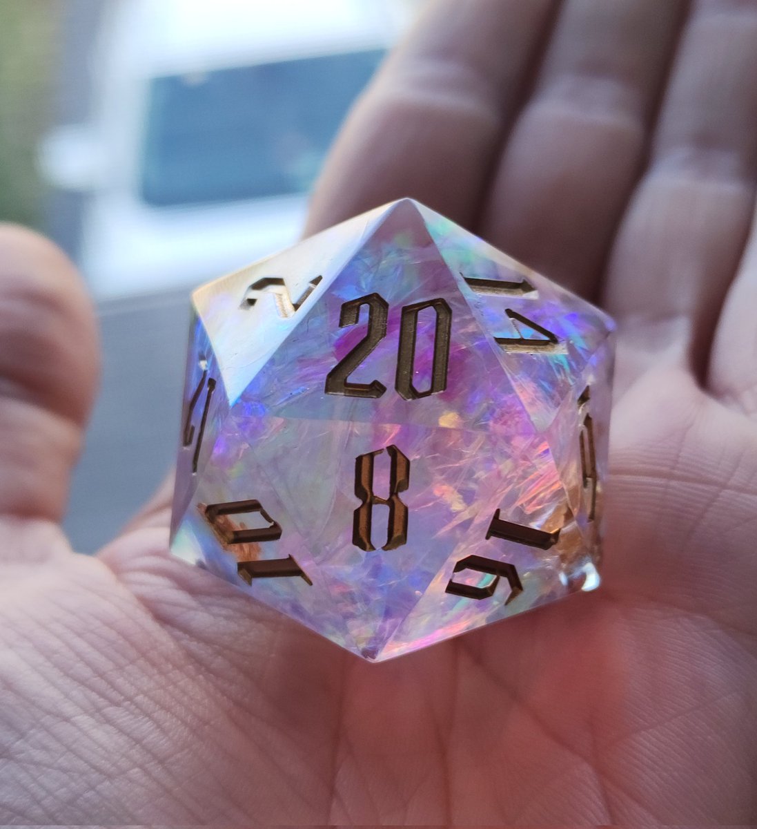 I spent way too much money at RetroGameCon this weekend but look at how pretty this dice is