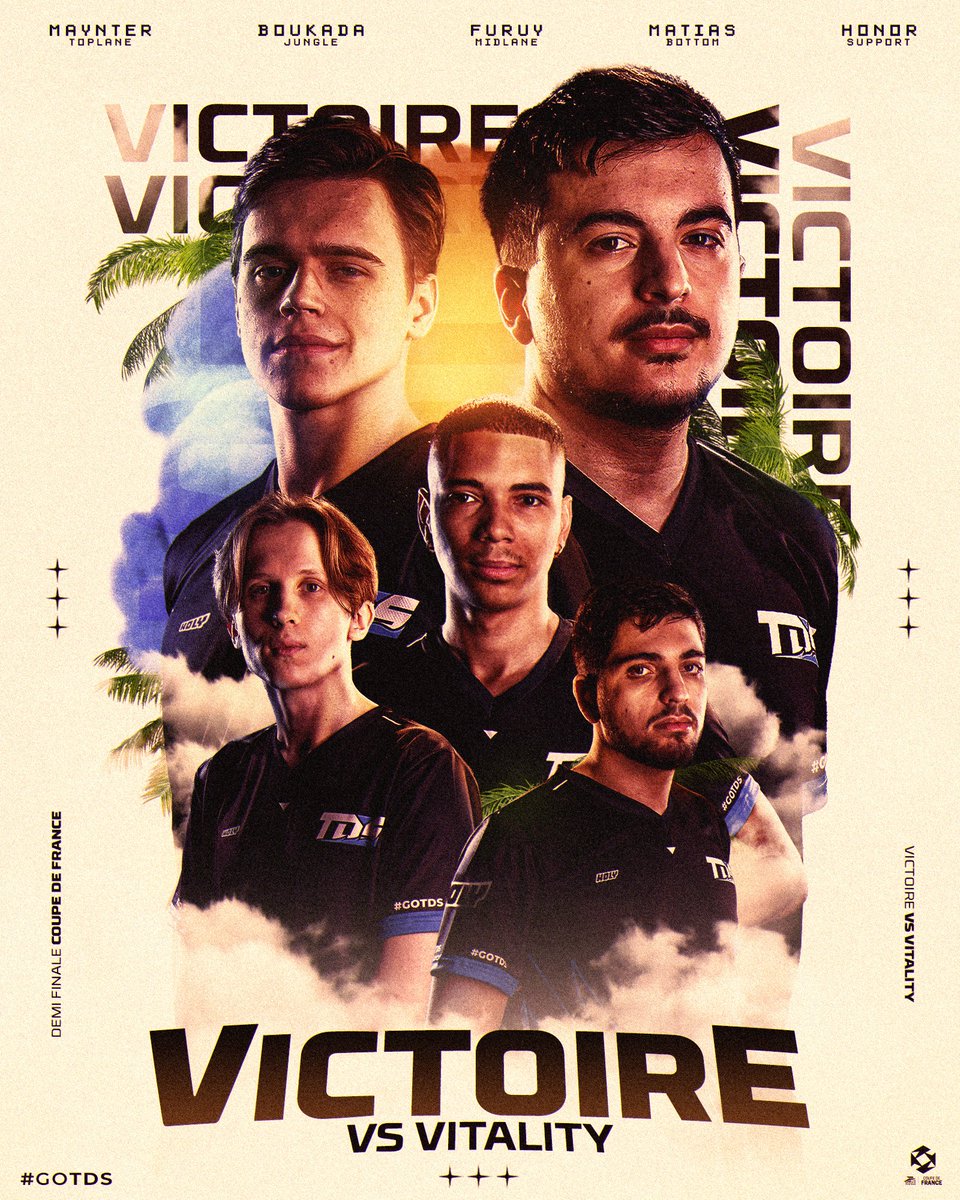 TeamduSud_'s tweet photo. ON EST EN FINALE !! PARIS ON ARRIVE ! 

#TDSWIN #GOTDS 🌊 https://t.co/2KIwWFoKpT