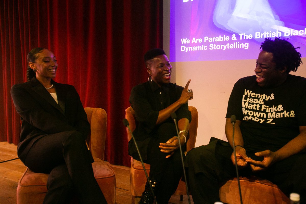 weareparable's tweet photo. Three extraordinary filmmakers joined us & @BritBlacklist yesterday for a talk on Dynamic Storytelling. Gems were dropped and minds were blown. Thank you to @AduraOnashile #SavanahLeaf @TheBullitts for their insight, generosity and time,and for everyone for coming through! #LFF https://t.co/144JQOKnlx