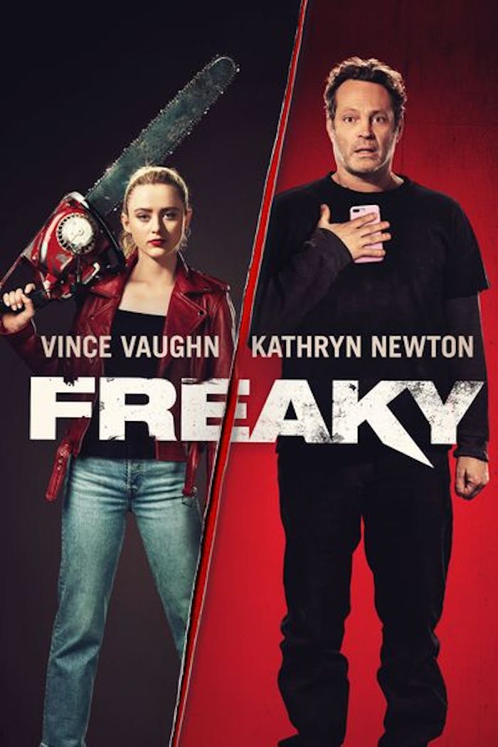 CinemaOrigins's tweet photo. Watched "Freaky" (2023) with Vince Vaughn &amp; Kathryn Newton. Fun body-swap where a teen girl switches with a serial killer. Some smart DEI nods without being too on-the-nose. But the meta humor? Eh... Still, I liked it and it's proof Hollywood can check boxes &amp; still entertain. 👍 https://t.co/AqMC4M5T6c