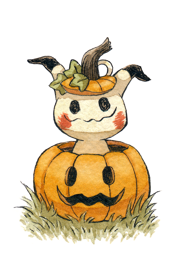 OliverHamlin's tweet image. A very pumpkiny Mimikyu! 🎃