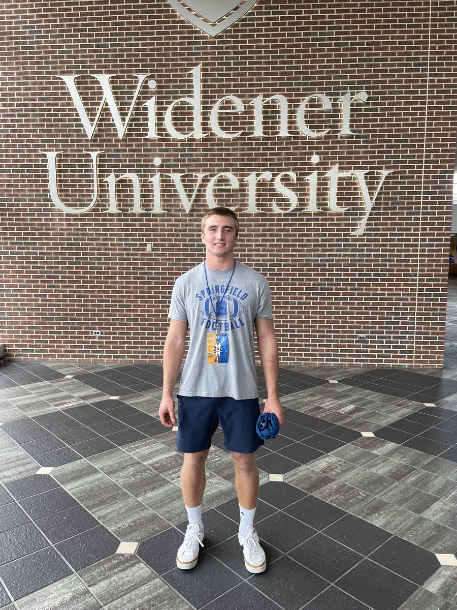 Michael432006's tweet photo. Thank you for the game day invite! Had a great time at the Widener game today! Thank you @Widener_FB @CoachBossHogge @Coach_Barry https://t.co/AdcFmZRAGe